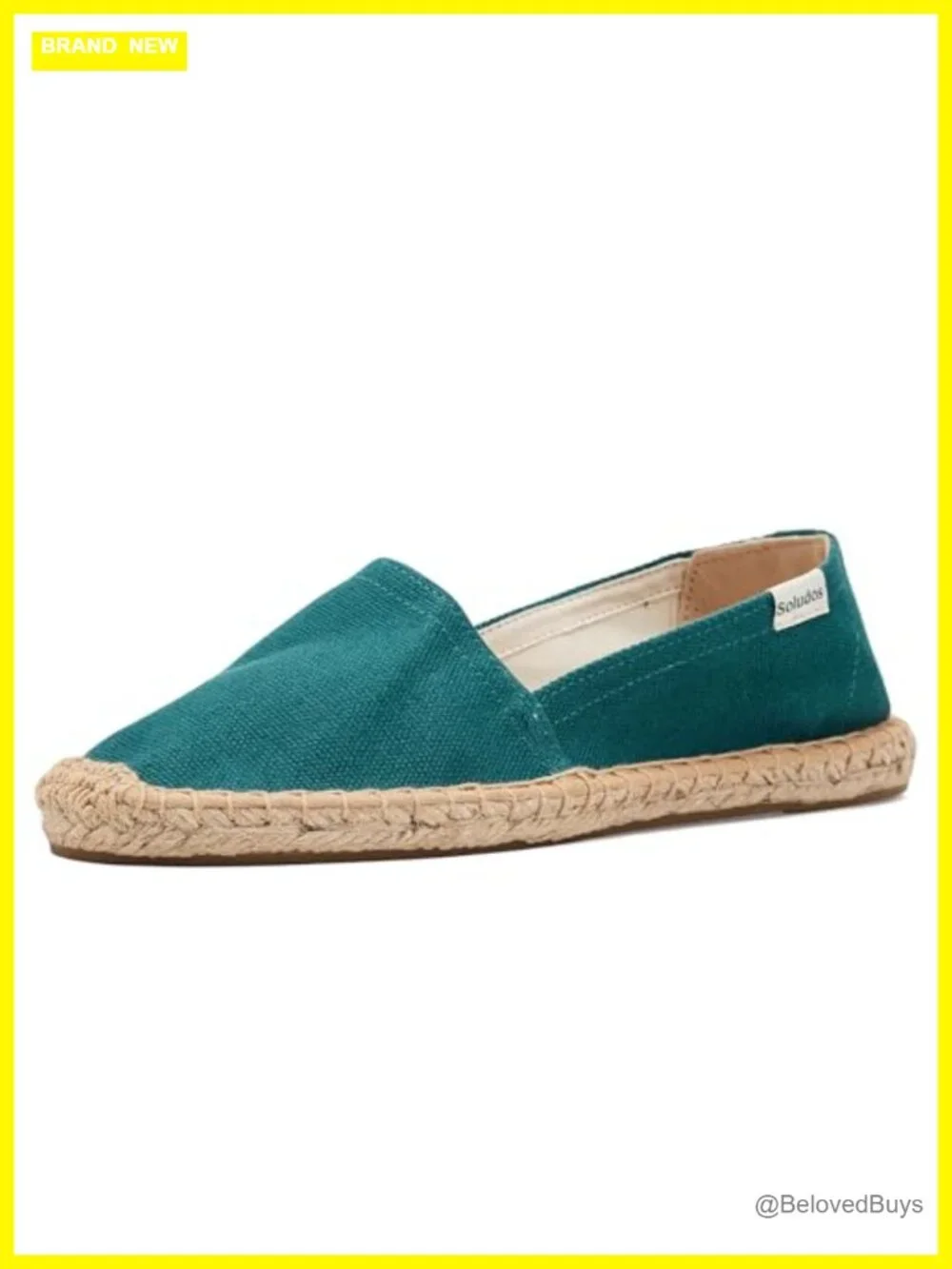 Espadrille Flats - Cotton, Jute Sole, Slip-On, Breathable